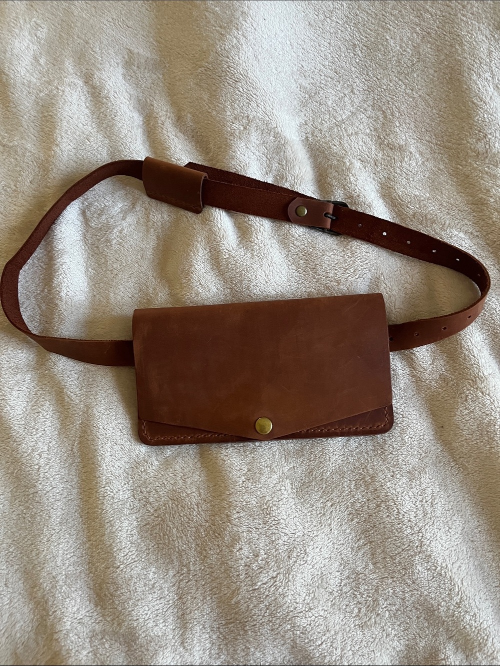 Brown Leather Belt Bag